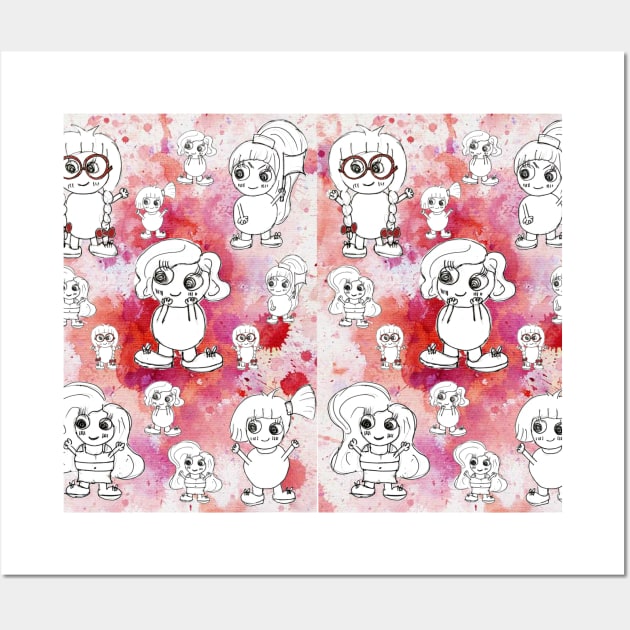 CUTIES ALL OVER Wall Art by loulousworld